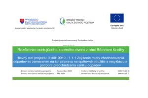 Rozšírenie existujúceho zberného dvora v obci Bátorove Kosihy